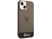 Funda rígida translúcida Guess GUHCP14MHGCOK para iPhone 14 Plus de 6,7 pulgadas, color negro. Funda rígida translúcida Guess GUHCP14MHGCOK para iPhone 14 Plus de 6,7 pulgadas, color negro.