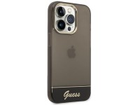 Capa Guess GUHCP14LHGCOK para iPhone 14 Pro 6.1 "preta / capa rígida preta translúcida Capa Guess GUHCP14LHGCOK para iPhone 14 Pro 6.1 "preta / capa rígida preta translúcida