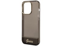 Capa Guess GUHCP14LHGCOK para iPhone 14 Pro 6.1 "preta / capa rígida preta translúcida Capa Guess GUHCP14LHGCOK para iPhone 14 Pro 6.1 "preta / capa rígida preta translúcida