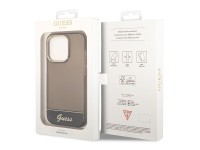 Capa Guess GUHCP14LHGCOK para iPhone 14 Pro 6.1 "preta / capa rígida preta translúcida Capa Guess GUHCP14LHGCOK para iPhone 14 Pro 6.1 "preta / capa rígida preta translúcida