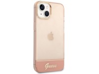 Capa rígida rosa translúcida Guess GUHCP14MHGCOP para iPhone 14 Plus de 6,7 polegadas Capa rígida rosa translúcida Guess GUHCP14MHGCOP para iPhone 14 Plus de 6,7 polegadas