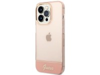 Guess Translucent iPhone 14 Pro Max 6.7" Case - Pink Guess Translucent iPhone 14 Pro Max 6.7" Case - Pink