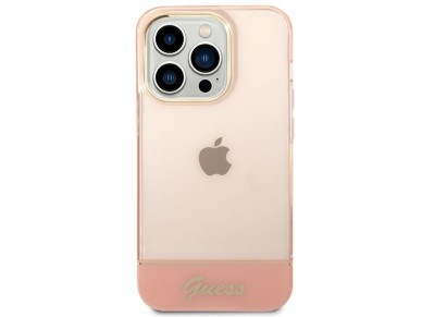 Guess Translucent iPhone 14 Pro Max 6.7" Case - Pink Guess Translucent iPhone 14 Pro Max 6.7" Case - Pink