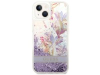 Capa rígida Guess GUHCP14MLFLSU para iPhone 14 Plus de 6,7 polegadas, violeta/roxa, com glitter líqu Capa rígida Guess GUHCP14MLFLSU para iPhone 14 Plus de 6,7 polegadas, violeta/roxa, com glitter líqu
