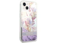 Capa rígida Guess GUHCP14MLFLSU para iPhone 14 Plus de 6,7 polegadas, violeta/roxa, com glitter líqu Capa rígida Guess GUHCP14MLFLSU para iPhone 14 Plus de 6,7 polegadas, violeta/roxa, com glitter líqu