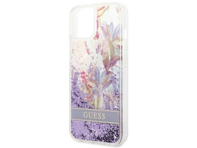 Capa rígida Guess GUHCP14MLFLSU para iPhone 14 Plus de 6,7 polegadas, violeta/roxa, com glitter líqu Capa rígida Guess GUHCP14MLFLSU para iPhone 14 Plus de 6,7 polegadas, violeta/roxa, com glitter líqu
