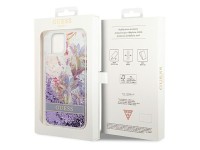 Capa rígida Guess GUHCP14MLFLSU para iPhone 14 Plus de 6,7 polegadas, violeta/roxa, com glitter líqu Capa rígida Guess GUHCP14MLFLSU para iPhone 14 Plus de 6,7 polegadas, violeta/roxa, com glitter líqu