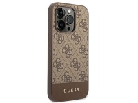 Capa rígida Guess GUHCP14LG4GLBR para iPhone 14 Pro 6.1" marrom/marrom, coleção 4G Stripe. Capa rígida Guess GUHCP14LG4GLBR para iPhone 14 Pro 6.1" marrom/marrom, coleção 4G Stripe.