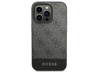 Guess GUHCP14LG4GLGR iPhone 14 Pro 6,1" szary/grey hard case 4G Stripe Collection
