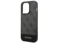 Guess GUHCP14LG4GLGR iPhone 14 Pro 6,1" szary/grey hard case 4G Stripe Collection