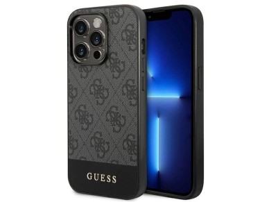 Funda rígida Guess GUHCP14XG4GLGR para iPhone 14 Pro Max de 6,7" en color gris/gris, colección Strip Funda rígida Guess GUHCP14XG4GLGR para iPhone 14 Pro Max de 6,7" en color gris/gris, colección Strip