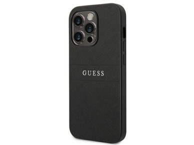 Capa Guess Saffiano com alça para iPhone 14 Pro - Preta Capa Guess Saffiano com alça para iPhone 14 Pro - Preta