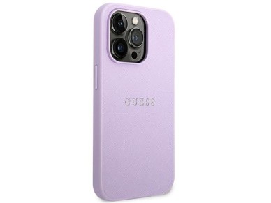 Guess Saffiano Strap Case for iPhone 14 Pro - Purple Guess Saffiano Strap Case for iPhone 14 Pro - Purple