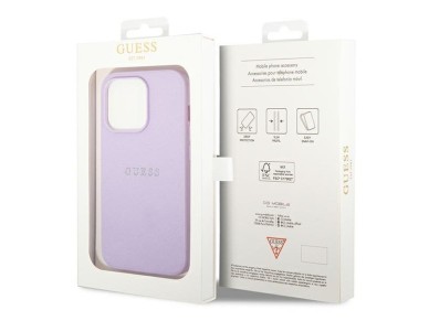 Guess Saffiano Strap Case for iPhone 14 Pro - Purple Guess Saffiano Strap Case for iPhone 14 Pro - Purple