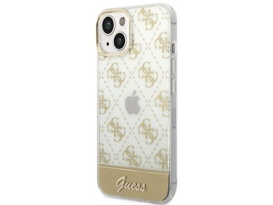 Guess GUHCP14MHG4MHG iPhone 14 Plus 6.7 "gold / gold hardcase 4G Pattern Script Guess GUHCP14MHG4MHG iPhone 14 Plus 6.7 "gold / gold hardcase 4G Pattern Script