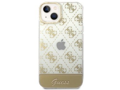Guess GUHCP14MHG4MHG iPhone 14 Plus 6.7 "gold / gold hardcase 4G Pattern Script Guess GUHCP14MHG4MHG iPhone 14 Plus 6.7 "gold / gold hardcase 4G Pattern Script