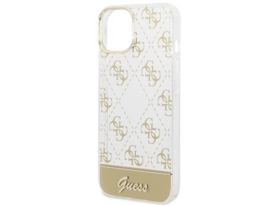 Guess GUHCP14MHG4MHG iPhone 14 Plus 6.7 "gold / gold hardcase 4G Pattern Script Guess GUHCP14MHG4MHG iPhone 14 Plus 6.7 "gold / gold hardcase 4G Pattern Script
