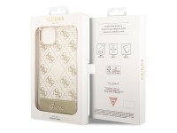 Guess GUHCP14MHG4MHG iPhone 14 Plus 6.7 "dourado / capa rígida dourada 4G Padrão Script Guess GUHCP14MHG4MHG iPhone 14 Plus 6.7 "dourado / capa rígida dourada 4G Padrão Script
