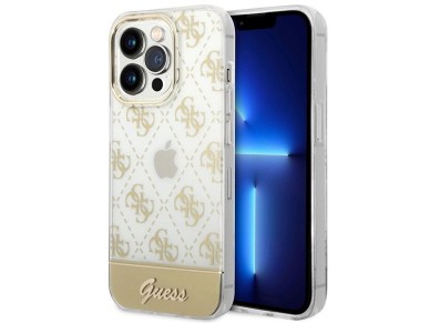 Guess GUHCP14LHG4MHG iPhone 14 Pro 6.1 "gold / gold hardcase 4G Pattern Script Guess GUHCP14LHG4MHG iPhone 14 Pro 6.1 "gold / gold hardcase 4G Pattern Script