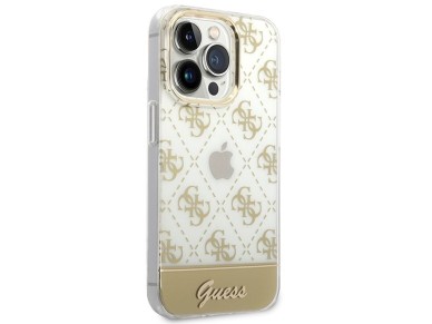 Guess GUHCP14LHG4MHG iPhone 14 Pro 6.1 "gold / gold hardcase 4G Pattern Script Guess GUHCP14LHG4MHG iPhone 14 Pro 6.1 "gold / gold hardcase 4G Pattern Script