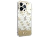 Guess GUHCP14XHG4MHG iPhone 14 Pro Max 6.7 "dourado / capa rígida dourada 4G Padrão Script Guess GUHCP14XHG4MHG iPhone 14 Pro Max 6.7 "dourado / capa rígida dourada 4G Padrão Script