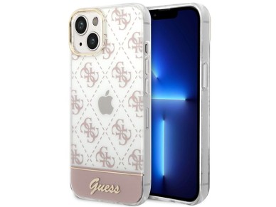 Guess GUHCP14MHG4MHP iPhone 14 Plus 6.7 "pink / pink hardcase 4G Pattern Script Guess GUHCP14MHG4MHP iPhone 14 Plus 6.7 "pink / pink hardcase 4G Pattern Script