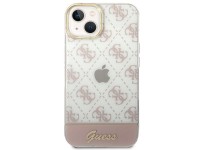 Guess GUHCP14MHG4MHP iPhone 14 Plus 6.7" rosa / carcasa rígida rosa 4G Pattern Script Guess GUHCP14MHG4MHP iPhone 14 Plus 6.7" rosa / carcasa rígida rosa 4G Pattern Script