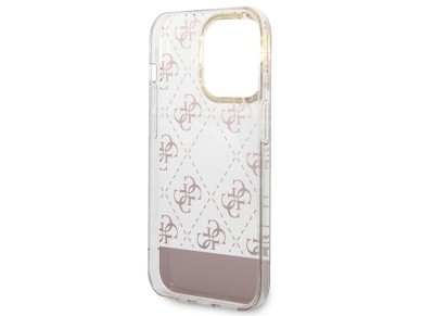 Guess GUHCP14LHG4MHP iPhone 14 Pro 6.1 "rosa / carcasa r�gida rosa 4G Patr�n Script