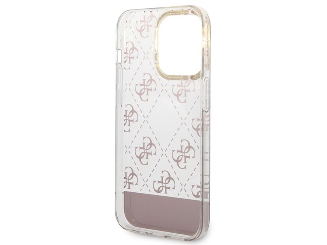 Guess GUHCP14LHG4MHP iPhone 14 Pro 6.1 "pink / pink hardcase 4G Pattern Script