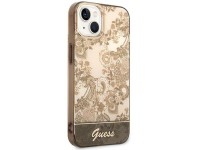 Guess GUHCP14MHGPLHC iPhone 14 Plus 6.7" capa rígida ocre Coleção Porcelana Guess GUHCP14MHGPLHC iPhone 14 Plus 6.7" capa rígida ocre Coleção Porcelana