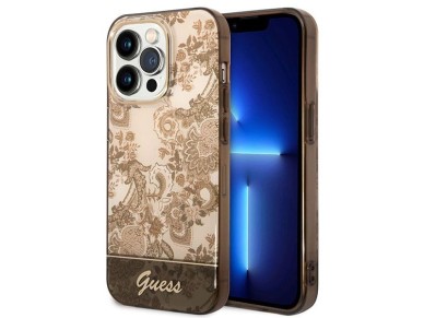 Guess GUHCP14LHGPLHC iPhone 14 Pro 6.1" ocher hardcase Porcelain Collection Guess GUHCP14LHGPLHC iPhone 14 Pro 6.1" ocher hardcase Porcelain Collection