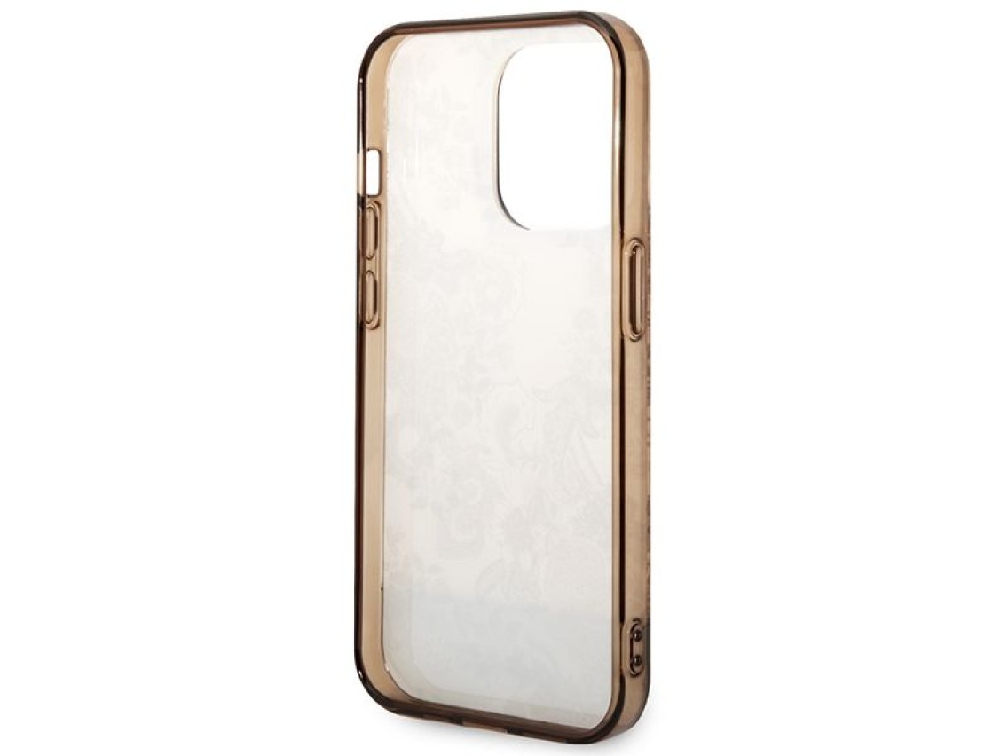 Guess GUHCP14LHGPLHC iPhone 14 Pro 6.1" ocher hardcase Porcelain Collection