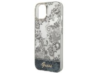 Funda r�gida gris para iPhone 14 Plus de 6,7" de Guess GUHCP14MHGPLHG, colecci�n Porcelain.