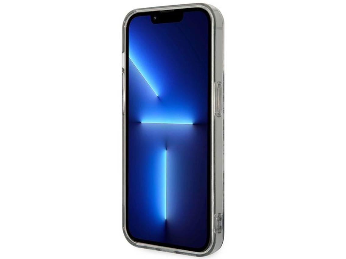 Guess GUHCP14XHGPLHG iPhone 14 Pro Max 6.7 "cinza / capa rígida cinza Coleção Porcelana