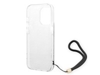 Funda Guess GUOHCP14LH4STK para iPhone 14 Pro de 6,1" negra / carcasa rígida negra 4G con correa est Funda Guess GUOHCP14LH4STK para iPhone 14 Pro de 6,1" negra / carcasa rígida negra 4G con correa est
