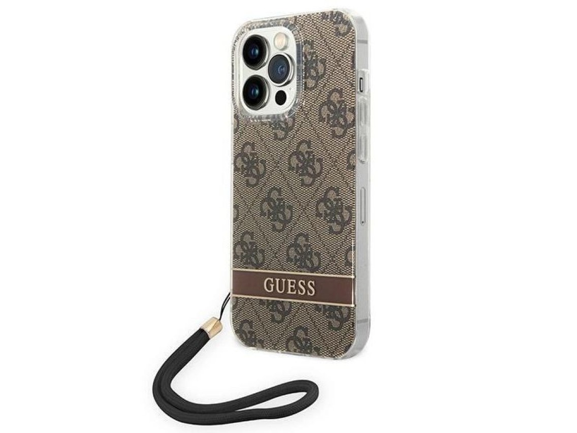 Funda Guess GUOHCP14XH4STW para iPhone 14 Pro Max de 6,7" color marrón / carcasa rígida marrón 4G co