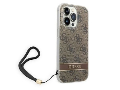 Guess GUOHCP14XH4STW iPhone 14 Pro Max 6.7 "brown / brown hardcase 4G Print Strap Guess GUOHCP14XH4STW iPhone 14 Pro Max 6.7 "brown / brown hardcase 4G Print Strap