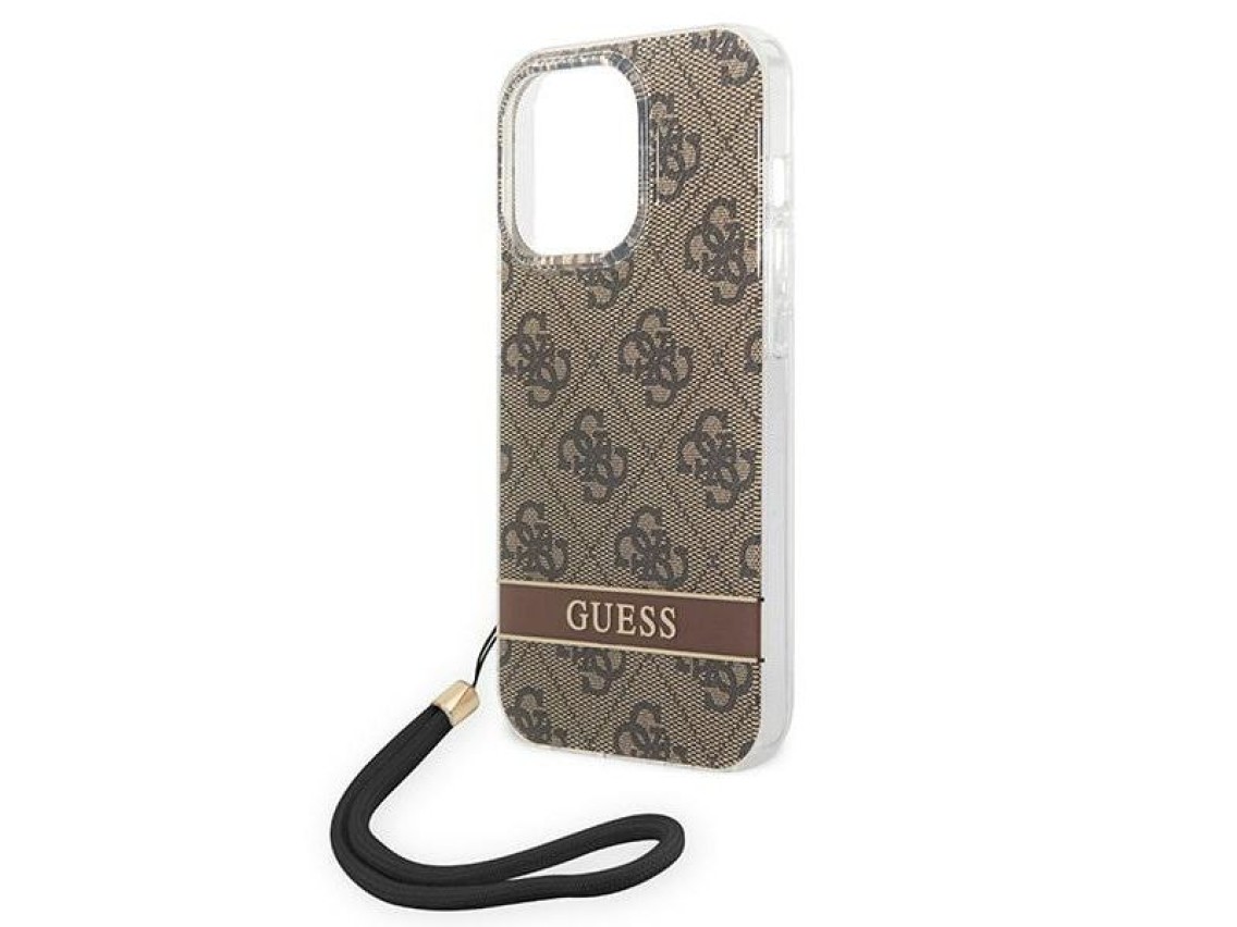 Funda Guess GUOHCP14XH4STW para iPhone 14 Pro Max de 6,7" color marrón / carcasa rígida marrón 4G co