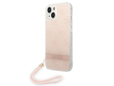 Guess GUOHCP14MH4STP iPhone 14 Plus 6.7 "pink / pink hardcase 4G Print Strap Guess GUOHCP14MH4STP iPhone 14 Plus 6.7 "pink / pink hardcase 4G Print Strap