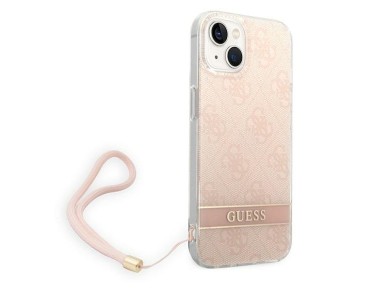 Guess GUOHCP14MH4STP iPhone 14 Plus 6.7 "pink / pink hardcase 4G Print Strap Guess GUOHCP14MH4STP iPhone 14 Plus 6.7 "pink / pink hardcase 4G Print Strap
