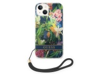 Guess GUOHCP14SHFLSB iPhone 14 6.1 "blue / blue hardcase Flower Strap Guess GUOHCP14SHFLSB iPhone 14 6.1 "blue / blue hardcase Flower Strap