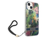 Guess GUOHCP14SHFLSB iPhone 14 6.1 "blue / blue hardcase Flower Strap Guess GUOHCP14SHFLSB iPhone 14 6.1 "blue / blue hardcase Flower Strap