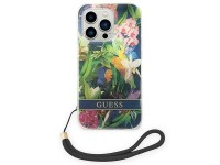 Guess GUOHCP14LHFLSB iPhone 14 Pro 6.1 "blue / blue hardcase Flower Strap Guess GUOHCP14LHFLSB iPhone 14 Pro 6.1 "blue / blue hardcase Flower Strap