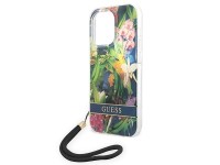 Guess GUOHCP14LHFLSB iPhone 14 Pro 6.1 "blue / blue hardcase Flower Strap Guess GUOHCP14LHFLSB iPhone 14 Pro 6.1 "blue / blue hardcase Flower Strap
