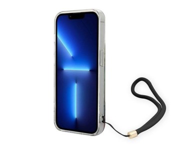 Guess GUOHCP14XHFLSB iPhone 14 Pro Max 6.7 "blue / blue hardcase Flower Strap