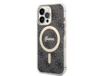Set Guess GUBPP13LH4EACSK Case+ Charger iPhone 13 Pro black/black hard case 4G Print MagSafe Set Guess GUBPP13LH4EACSK Case+ Charger iPhone 13 Pro black/black hard case 4G Print MagSafe