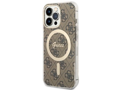 Conjunto Guess GUBPP13LH4EACSW Funda + Cargador para iPhone 13 Pro marrón/marrón, carcasa rígida, 4G Conjunto Guess GUBPP13LH4EACSW Funda + Cargador para iPhone 13 Pro marrón/marrón, carcasa rígida, 4G