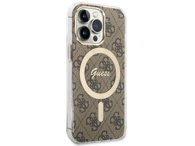 Conjunto Guess GUBPP13LH4EACSW Funda + Cargador para iPhone 13 Pro marrón/marrón, carcasa rígida, 4G Conjunto Guess GUBPP13LH4EACSW Funda + Cargador para iPhone 13 Pro marrón/marrón, carcasa rígida, 4G