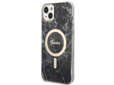 Set Guess GUBPP14SHMEACSK Case+ Charger iPhone 14 6.1" black/black hard case Marble MagSafe Set Guess GUBPP14SHMEACSK Case+ Charger iPhone 14 6.1" black/black hard case Marble MagSafe