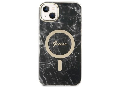 Set Guess GUBPP14SHMEACSK Case+ Charger iPhone 14 6.1" black/black hard case Marble MagSafe Set Guess GUBPP14SHMEACSK Case+ Charger iPhone 14 6.1" black/black hard case Marble MagSafe